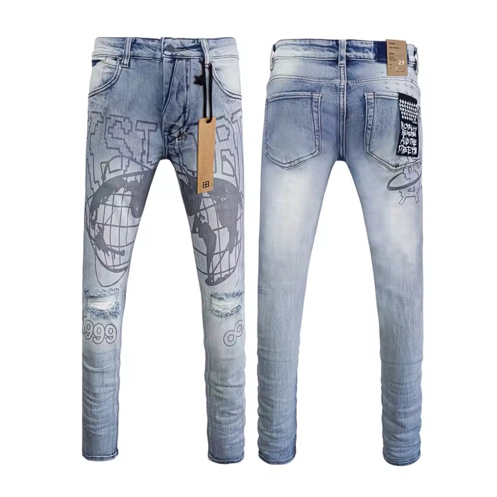 Ksubi Light Blue Globe Skinny Jeans